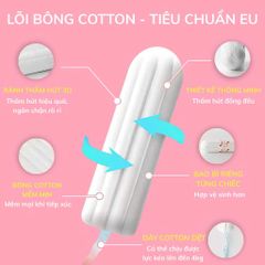 (Châu Âu) Tampon Facelle Băng Vệ Sinh Dạng Ống Tiện Lợi Nhập Khẩu Đức An Toàn