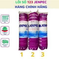 Lõi lọc nước 123 Jenpec lắp cho máy lọc nước Jenpec cam kết hàng Chính Hãng