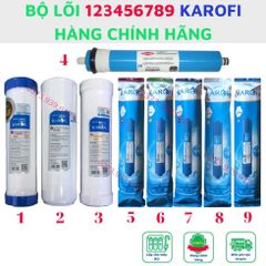 Lõi lọc nước 123456789 Karofi lắp cho máy lọc nước Karofi hàng chính hãng sai hàng đền 200% giá trị sản phẩm