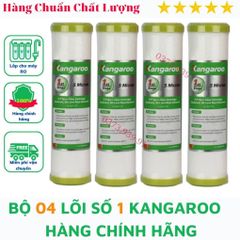 Bộ 4 quả lọc nước số 1 Kangaroo dùng cho thay thế máy lọc nước kangaroo - hàng chính hãng như hình