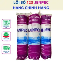 Bộ lõi lọc nước 123456789 Jenpec lắp cho máy lọc nước RO cam kết hàng chính hãng sản phẩm như hình