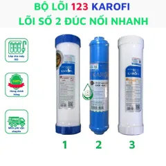Lõi lọc nước 12345678 Karofi lõi số 2 lắp cho máy lọc nước Karofi NE118