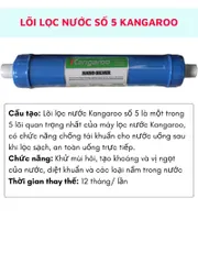 Lõi lọc nước 56789 Kangaroo lắp cho máy lọc nước Kangaroo cam kết hàng chính hãng sai hàng đền 10TR