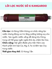 Lõi lọc nước 56789 Kangaroo lắp cho máy lọc nước Kangaroo cam kết hàng chính hãng sai hàng đền 10TR