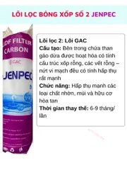 Lõi lọc nước 1234 Jenpec màng Ro Dow lắp cho máy lọc nước Jenpec cam kết hàng chính hãng sản phẩm giống hình