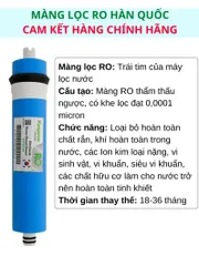 Lõi lọc nước 1234 Kangaroo màng RO Kangaroo Hàn Quốc lõi lọc nước lắp cho máy lọc nước Kangaroo
