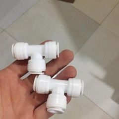 Bộ 3 cái cút nối nhanh hai đầu và 1 tê dây phi 6 máy lọc nước