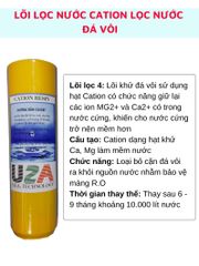 Bộ lõi lọc nước 123 khử mùi màu tạp chất đá vôi cho máy lọc nước RO, NANO hiệu quả lọc cao