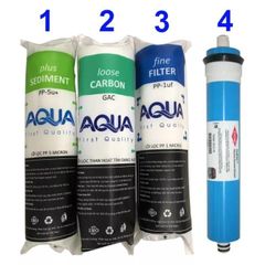 Lõi lọc 1234 máy lọc nước R.O AQUA lắp cho máy lọc nước Aqua và máy lọc nước R.O có trên thị trường