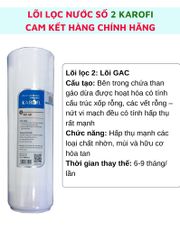 Lõi lọc nước 1234 Karofi chính hãng lắp cho máy lọc nước Karofi cam kết hàng sản phẩm giống với ảnh sai hàng đền 10TR