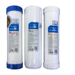 Combo bộ lõi lọc nước số 12345678 Karofi lắp cho máy lọc nước Karofi cam kết sản phẩm như hình