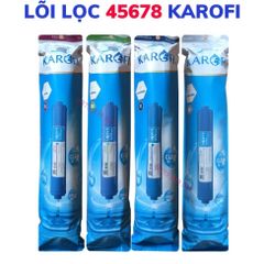 Combo bộ lõi lọc nước số 12345678 Karofi lắp cho máy lọc nước Karofi cam kết sản phẩm như hình