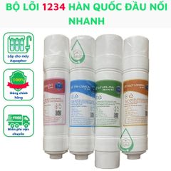 Bộ lõi lọc nước Hàn Quốc số 1234 màng UF cho máy Korihome, Kangaroo KG47, KG48, máy Hàn Quốc