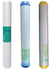 Bộ lõi lọc thô 123 - 20 inch loại bỏ tạp chất mùi màu cặn Canxi, Magie cho nước đầu nguồn