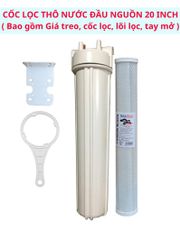 Bộ lọc thô đầu nguồn lõi lọc than 20 inch zen 21 hấp thụ mùi màu