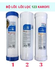 Bộ lõi 123 lọc nước Karofi hàng chính hãng lõi lắp cho máy lọc nước Karofi giá tốt