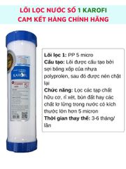 Bộ lõi 123 lọc nước Karofi hàng chính hãng lõi lắp cho máy lọc nước Karofi giá tốt