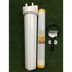 Bộ cốc lọc thô đầu nguồn 20 inch zen 21 lọc cặn CANXI ( tặng tay vặn + giá treo cốc )