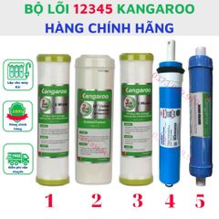 Combo 5 lõi lọc nước 12345 Kangaroo cam kết hàng chính h ãng lắp cho máy lọc nước Kangaroo sản phẩm như hình