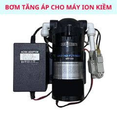 Bộ bơm tăng áp 36V lắp cho máy lọc nước ION Kiềm hỗ trợ tăng áp cho những nguồn nước không đủ áp lực