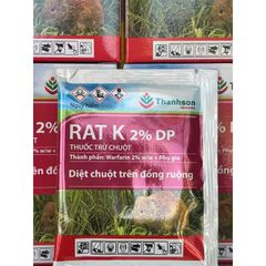 3 _ 5 _ 10 gói bột diệt chuột Rat K 2%DP Thanh Sơn, hàng việt nam ,diệt chuột trên đồng ruộng,10 gam / 1 gói