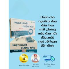 Hoạt Huyết Dưỡng Não của Dược Hà Nội hỗ trợ tăng tuần hoàn não(Hộp 100viên)