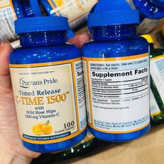 Vitamin C 1500mg Puritan's Pride USA 100 viên