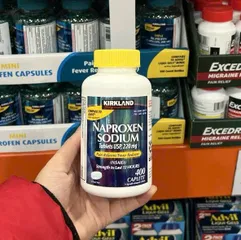 (USA) VIÊN UỐNG HỖ TRỢ GIẢM ĐAU VÀ HẠ SỐT KIRKLAND SIGNATURE NAPROXEN SODIUM 220MG (HỘP 400 VIÊN)