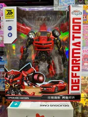 (666-14) Màu Đỏ - Đồ Chơi Lắp Ghép Robot Biến Hình Ô Tô Cao Cấp Transformer Bumblebee Phiên Bản Đặc Biệt