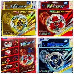 YCF TOYS Holy Beast X Series (6300 - Giao màu ngẫu nhiên)- Con Quay Chiến Đấu X-Wild Wolf & Fiery Dragon - Đồ Chơi Con Xoay Spinner Đối Kháng - Giao Màu Ngẫu Nhiên