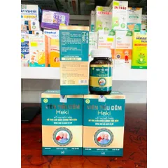 Viên Tiểu Đêm HEKI dùng được cho Nam và Nữ hỗ trợ giảm tình trạng tiểu buốt,tiểu gắt(Chai 60 viên)