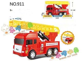 Đồ Chơi Xe Ô Tô Cứu Hỏa Thang Dài 911 - Xe Fire Truck Mô Hình Chạy Bằng đà