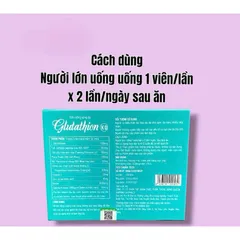 Viên uống Glutathion KD hỗ trợ trắng da,giảm nám,đồi mồi cho da (Hộp 30 viên)