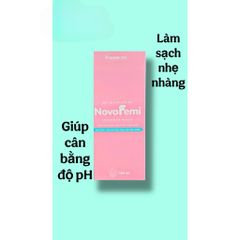 Dung dịch vệ sinh phụ nữ NOVO FEMI giúp cân bằng PH,ẩm mượt vùng kín,giảm kích ứng cho nữ(Chai 180ml)