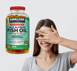 Dầu Cá Alaska Kirkland Signature Wild Alaskan Fish Oil 1400mg 230 Viên - Hỗ Trợ Tim Mạch, Omega-3, Vitamin A và D 643038