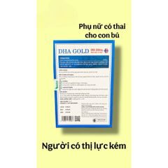 Viên uống DHA GOLD tăng tuần hoàn não và tăng thị lực cho mắt dùng được cho phụ nữ mang thai và cho con bú(Chai 30 viên)