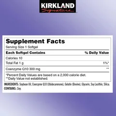 Viên uống Kirkland CoQ10 300mg - Hỗ trợ sức khỏe tim mạch và tăng cường năng lượng - Chất chống oxy hóa mạnh mẽ từ Mỹ 643043