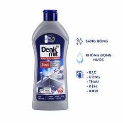 Dung Dịch Tẩy Rửa Inox Đánh Bóng Denkmit 3in1 300ml - Loại Bỏ Cặn Bẩn và Dầu Mỡ, Bảo Vệ Thiết Bị Kim Loại Chính Hãng Đức