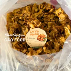 Chuối Sấy Giòn CAOFOOD 500gr – Snack Lành Mạnh Vị Mè Gừng Thơm Ngon, Hương Vị Quê Nhà, Càng Ăn Càng Ghiền