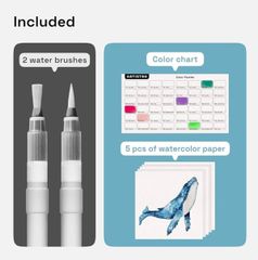 {Order giao 15/4} Bộ 48 bút màu nước ARTISTRO 48 Watercolor Brush Pens ( Mỹ)