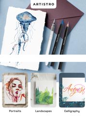 {Order giao 15/4} Bộ 48 bút màu nước ARTISTRO 48 Watercolor Brush Pens ( Mỹ)