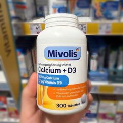 Viên uống Calcium + D3 Mivolis Đức 300 viên