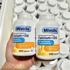 Viên uống Calcium + D3 Mivolis Đức 300 viên