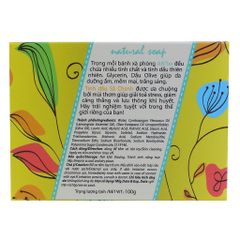Combo 3 Xà Phòng Thiên Nhiên AN'Sw Tinh Dầu Sả Chanh 100g