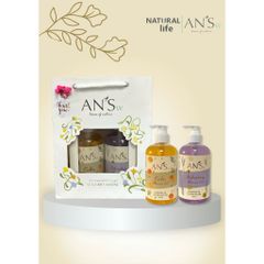 Hộp Quà Tặng Gel Tắm (500gx2) AN'Sw Tặng sinh nhật, 8/3, 20/10, 20/11, Noel, Valentine (kèm túi).MỚI