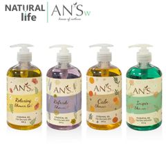 Sữa Tắm Gel Tắm Tinh Dầu AN'Sw (Refreshing, Relaxing, Calm, Inspire)  500g