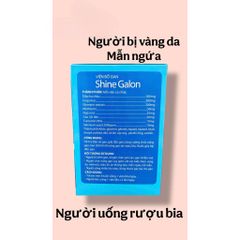 Viên uống bổ gan Shine Galon hỗ trợ giảm gan nhiễm mỡ,mẩn ngứa mề đay do chức năng gan kém(Hộp 100 viên)