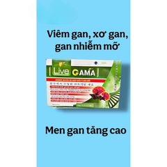 Viên uống LIVE GAMA hỗ trợ cho người viêm gan,xơ gan,men gan cao(Hộp 60viên)