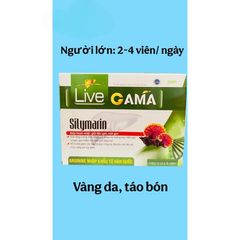 Viên uống LIVE GAMA hỗ trợ cho người viêm gan,xơ gan,men gan cao(Hộp 60viên)