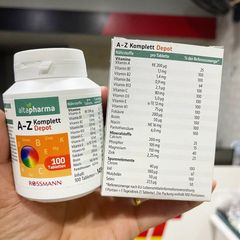Vitamin tổng hợp Altapharma A-Z Depot Đức 100 viên